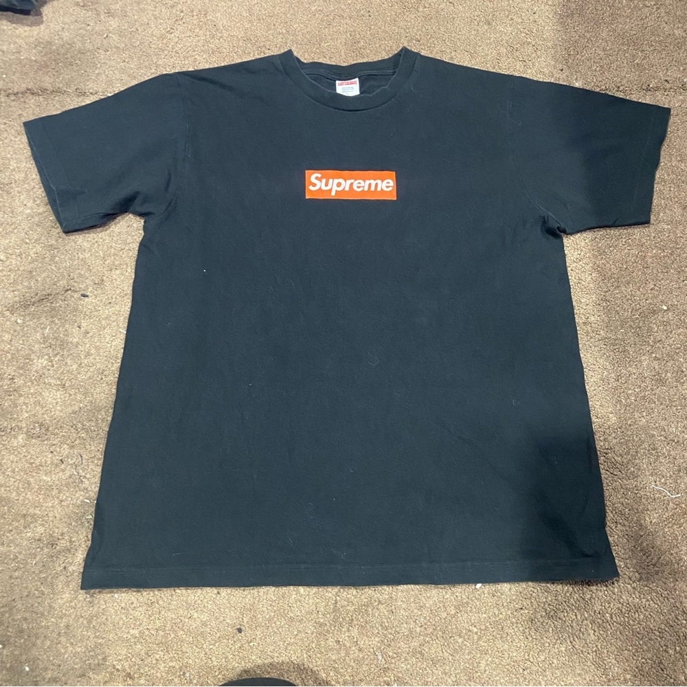 Brand New Supreme San Francisco Box Logo Shirt Size Large FW19 Orange Black